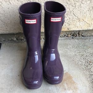Purple Hunter Short Gloss Rain Boot